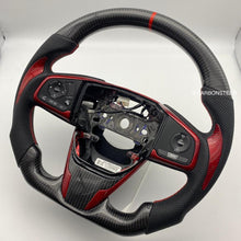 Load image into Gallery viewer, 2016+ Honda Civic Carbon Fiber Steering Wheel