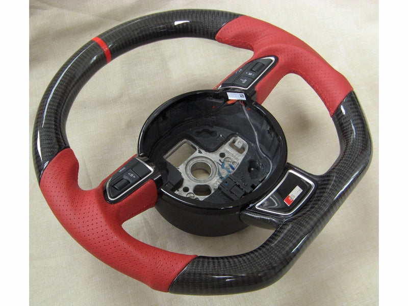 Audi a5 carbon fiber deals steering wheel