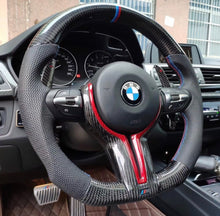 Load image into Gallery viewer, BMW Carbon Fiber M-Sport Steering Wheel Trim