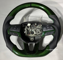 Load image into Gallery viewer, Dodge Challenger Carbon Fiber Steering Wheel