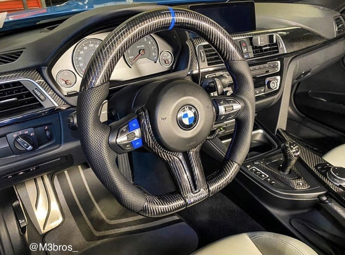 2015 2020 BMW F8x M2 M3 M4 Carbon Fiber Steering Wheel CarbonSteer