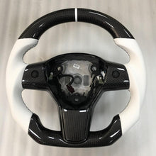 Load image into Gallery viewer, Tesla Model 3 Carbon Fiber Steering Wheel