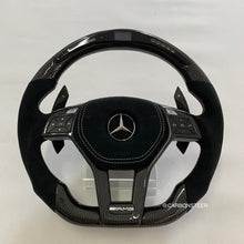 Load image into Gallery viewer, 2008-2014 Mercedes-Benz C-Class Carbon Fiber Steering Wheel