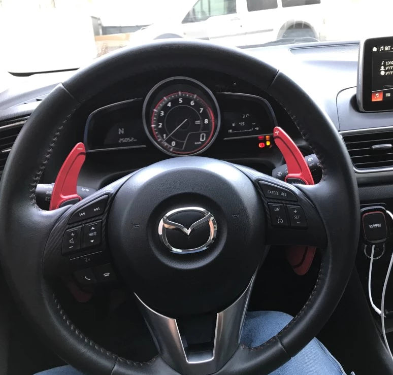 Mazda Aluminium Paddle Shift Extensions CarbonSteer
