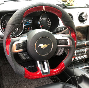 2018+ Ford Mustang Carbon Fiber Steering Wheel