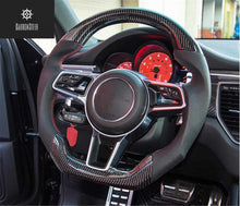 Load image into Gallery viewer, Porsche 718 Cayman/Boxster Carbon Fiber Steering Wheel