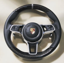 Load image into Gallery viewer, Porsche 718 Cayman/Boxster Carbon Fiber Steering Wheel