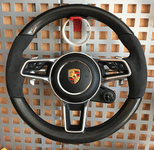 Load image into Gallery viewer, Porsche 718 Cayman/Boxster Carbon Fiber Steering Wheel