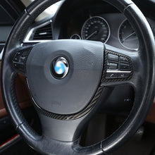 Load image into Gallery viewer, BMW F10 Carbon Fiber Steering Wheel Trim