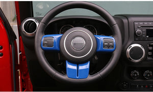 2011-2017 Jeep Wrangler Carbon Fiber Steering Wheel Trim