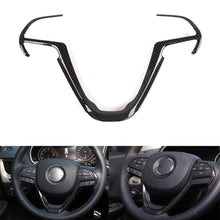 Load image into Gallery viewer, Jeep Grand Cherokee Carbon Fiber Steering Wheel Trim