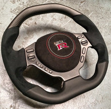 Load image into Gallery viewer, 2007-2016 Nissan GT-R Carbon Fiber Steering Wheel