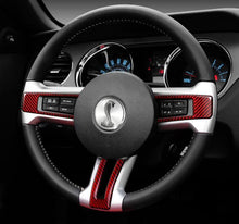 Load image into Gallery viewer, Ford Mustang (2010-14) Carbon Fiber Steering Wheel Trim