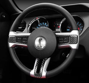 Ford Mustang (2010-14) Carbon Fiber Steering Wheel Trim