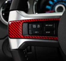 Load image into Gallery viewer, Ford Mustang (2010-14) Carbon Fiber Steering Wheel Trim