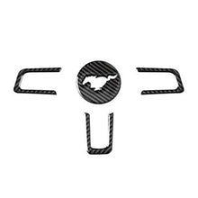 Load image into Gallery viewer, Ford Mustang (2015+) Carbon Fiber Steering Wheel Trim