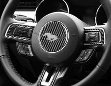 Load image into Gallery viewer, Ford Mustang (2015+) Carbon Fiber Steering Wheel Trim