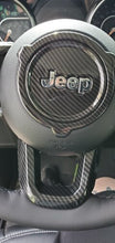 Load image into Gallery viewer, 2018+ Jeep Wrangler Carbon Fiber Steering Wheel Trim