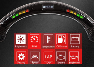 2007-2016 Mitsubishi Lancer Evolution X Carbon Fiber Steering Wheel