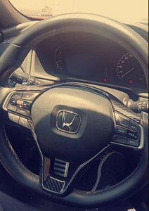 2018+ Honda Accord Carbon Fiber Steering Wheel Trim
