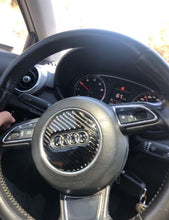 Load image into Gallery viewer, Audi Carbon Fiber Steering Wheel Trim