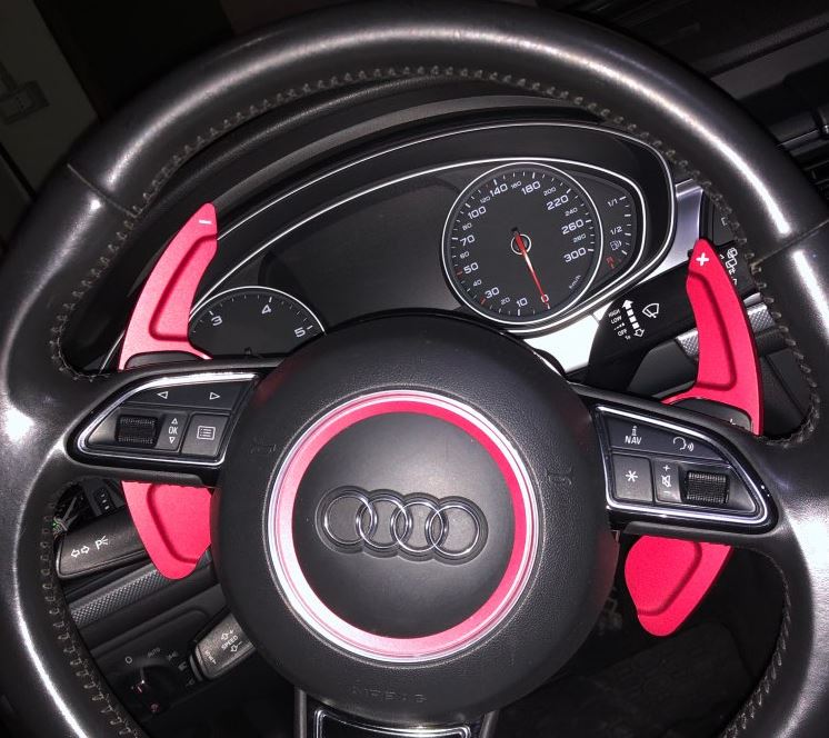 Audi Aluminium Paddle Shift Extensions (Style C) – CarbonSteer