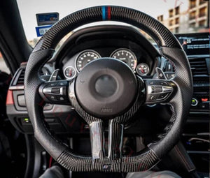2010-2017 BMW F10 5 Series M-Sport Carbon Fiber Steering Wheel