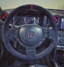 Load image into Gallery viewer, 2009-2016 Nissan GTR Carbon Fiber Steering Wheel Trim