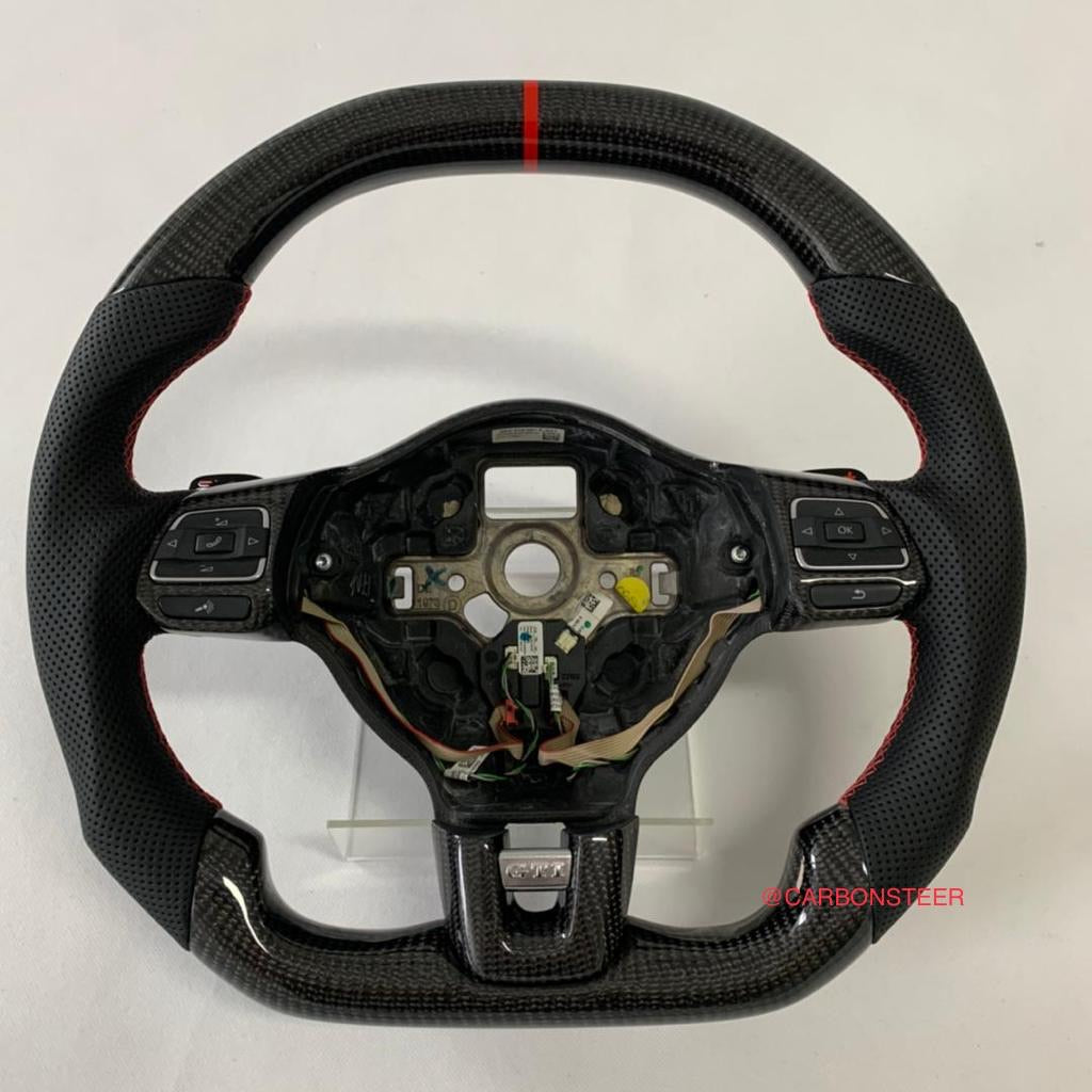 2008-2014 VW Golf (Mk6) Carbon Fiber Steering Wheel