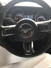 Load image into Gallery viewer, Ford Mustang (2015+) Carbon Fiber Steering Wheel Trim