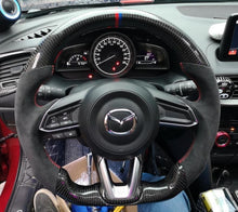 Load image into Gallery viewer, 2017-18 Mazda 3 Carbon Fiber Steering Wheel