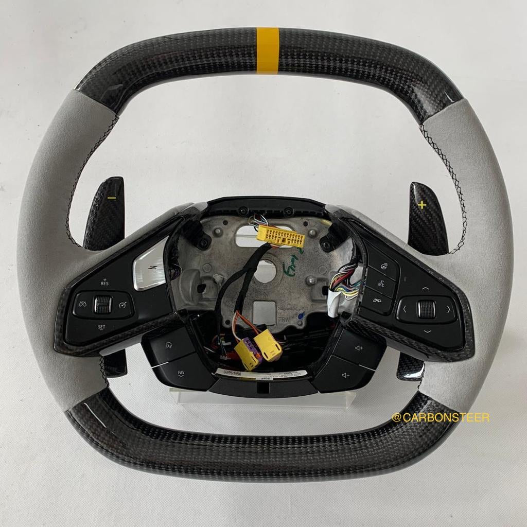 Chevrolet C8 Corvette Carbon Fiber Steering Wheel