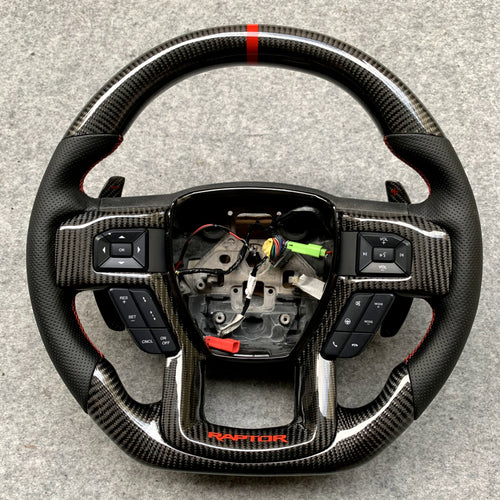 2016+ Ford F150 Raptor Carbon Fiber Steering Wheel