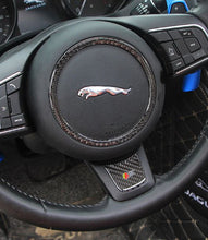 Load image into Gallery viewer, Jaguar Carbon Fiber Steering Wheel Trim