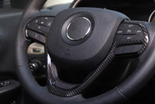 Load image into Gallery viewer, Jeep Grand Cherokee Carbon Fiber Steering Wheel Trim