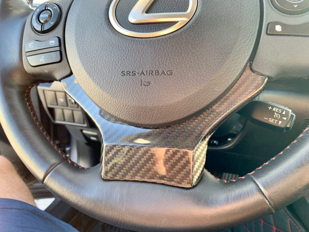 Lexus Carbon Fiber Steering Wheel Trim