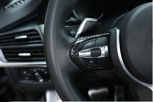 BMW Carbon Fiber M-Sport Steering Wheel Button Surround Trim