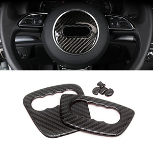 Audi Carbon Fiber Steering Wheel Trim