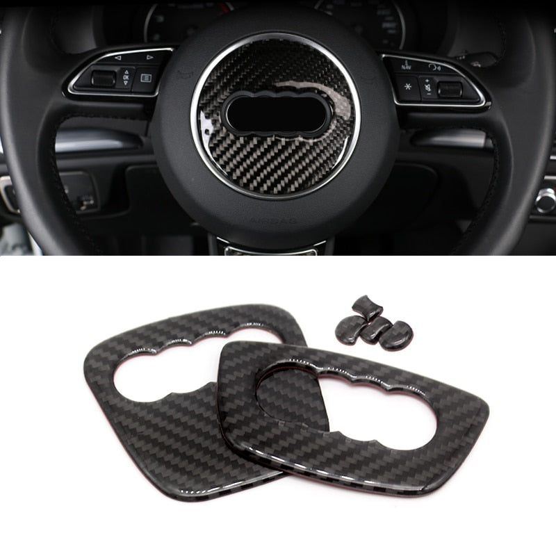 Audi Carbon Fiber Steering Wheel Trim – CarbonSteer