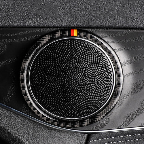 Mercedes-Benz C-Class / GLC Carbon Fiber Speaker Rings