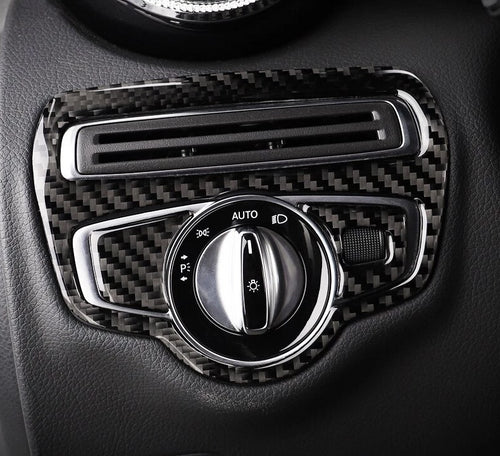 Mercedes-Benz C-Class / GLC Carbon Fiber Headlight Switch Unit