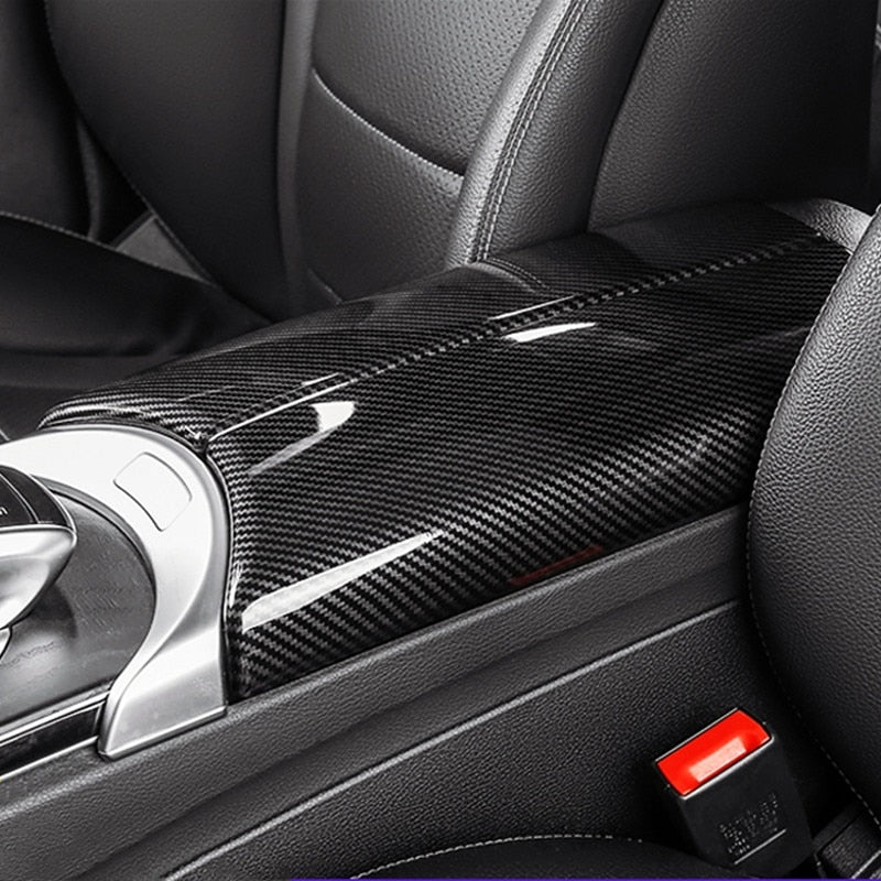 Auto-Innenverkleidungen Für Benz C/E Für GLC Für CLA Klasse W205 W213 X253  Lenkrad Rahmen Abdeckung Trim (Carbon Faser Textur) Auto-Innendekoration  (Farbe : Carbon Texture) : : Auto & Motorrad
