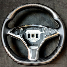 Load image into Gallery viewer, Tesla Model S Carbon Fiber Steering Wheel