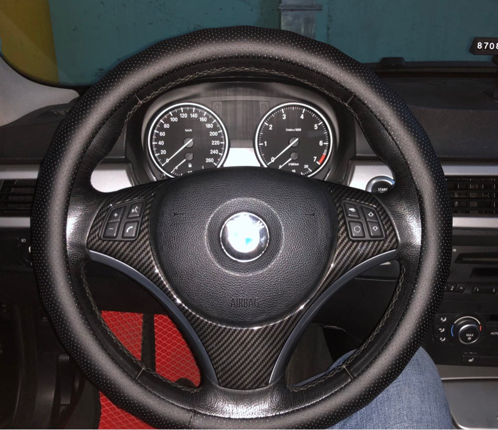 BMW E9X 3 Series Steering Wheel Carbon Fiber Trim